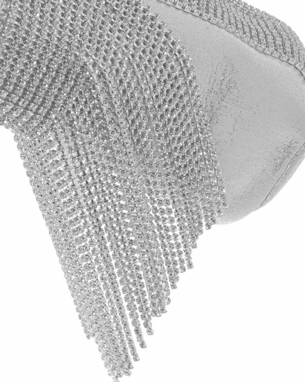 Juan Bernal Clutch^Bolso Evening plateado.