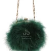 Juan Bernal Clutch^Bolso plumón verde