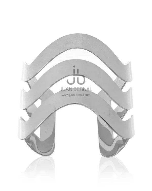 Juan Bernal Brazaletes^Brazalete Ondas plateado