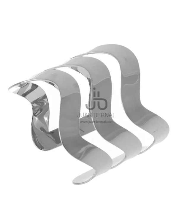 Juan Bernal Brazaletes^Brazalete Ondas plateado