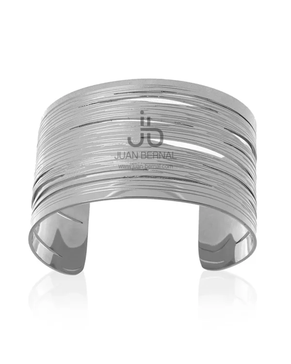 Juan Bernal Brazaletes^Brazalete Rayado plateado