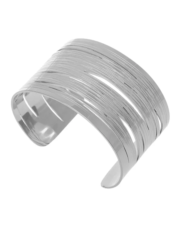 Juan Bernal Brazaletes^Brazalete Rayado plateado