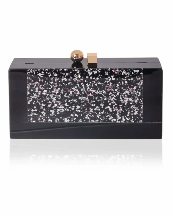 Juan Bernal Clutch^Clutch Onea negro/plata