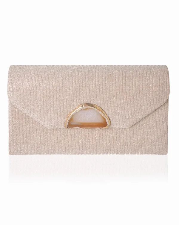 Juan Bernal Clutch^Clutch Viol champagne