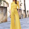 Juan Bernal Vestidos Largos | Vestidos^Conjunto Jael Mostaza