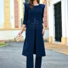 Juan Bernal Vestidos Largos | Vestidos^Conjunto Mara azul