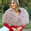 Juan Bernal Estolas^Estola plumas beige