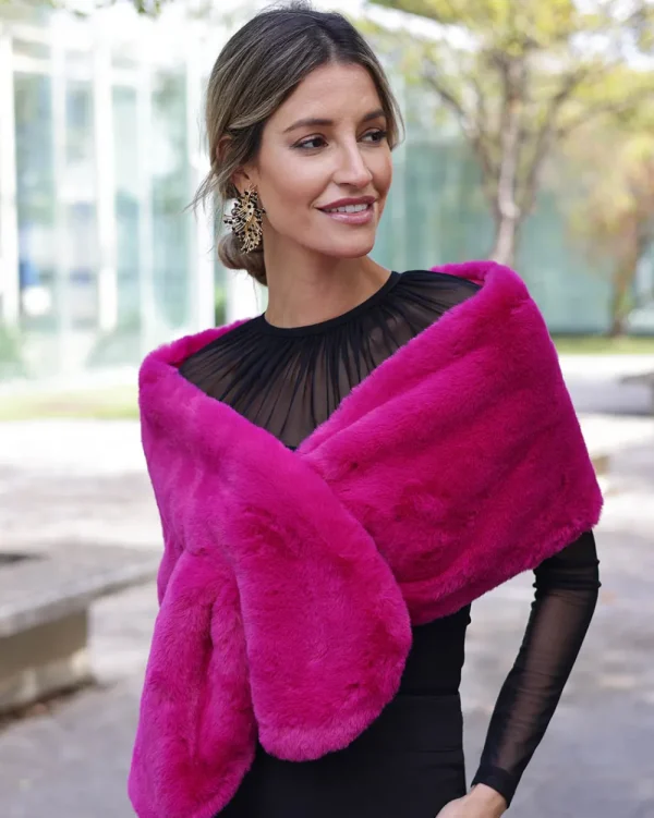 Juan Bernal Estolas^Estola Soft fucsia