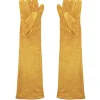 Juan Bernal Estolas^Guantes antelina mostaza