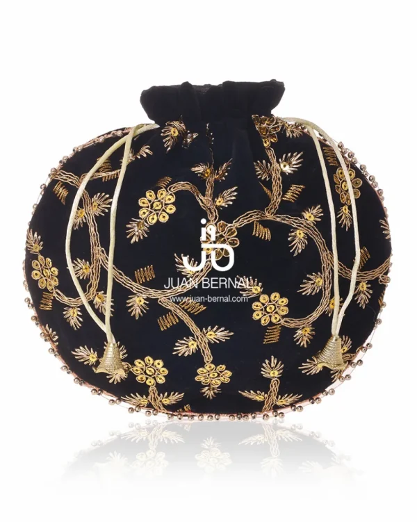 Juan Bernal Clutch^Limosnera terciopelo negro