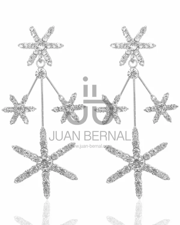 Juan Bernal Pendientes^Pendientes Centel plateados