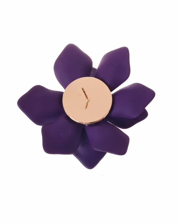 Juan Bernal Pendientes^Pendientes flor morada