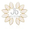 Juan Bernal Pendientes^Pendientes petalos Blancos Roto
