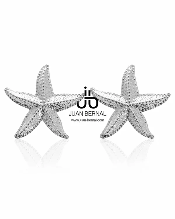 Juan Bernal Pendientes^Pendientes Starfish plateados