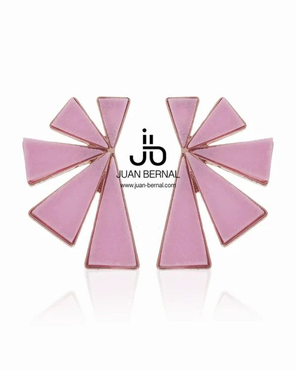 Juan Bernal Pendientes^Pendientes Tringel rosa claro