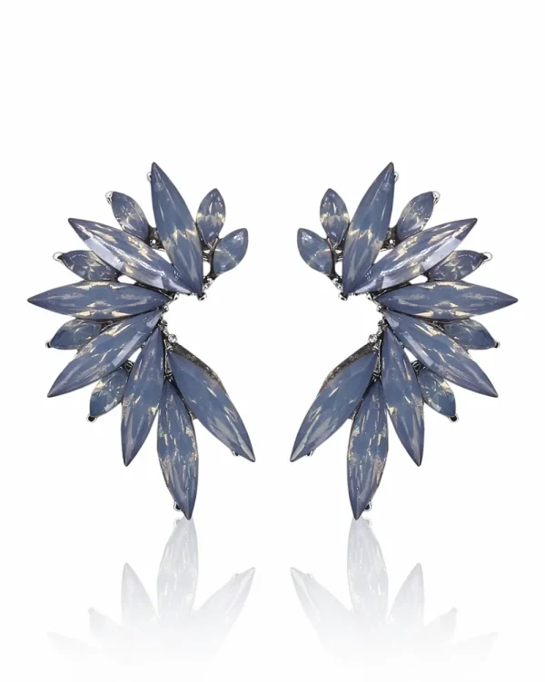 Juan Bernal Pendientes^Pendientes Wing gris plata