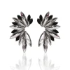 Juan Bernal Pendientes^Pendientes Wing negro/plata