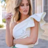 Juan Bernal Últimas Tallas^Top Ines  blanco