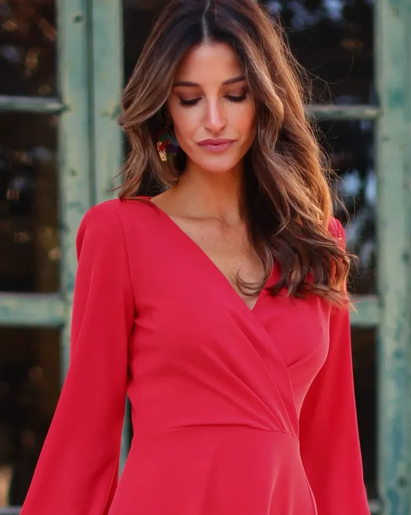 Juan Bernal Vestidos^Vestido Alejandra rojo