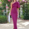 Juan Bernal Vestidos Largos | Vestidos^Vestido Beatriz Color Berenjena
