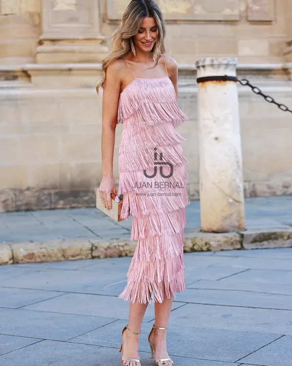 Juan Bernal Últimas Tallas^Vestido Carolina nude