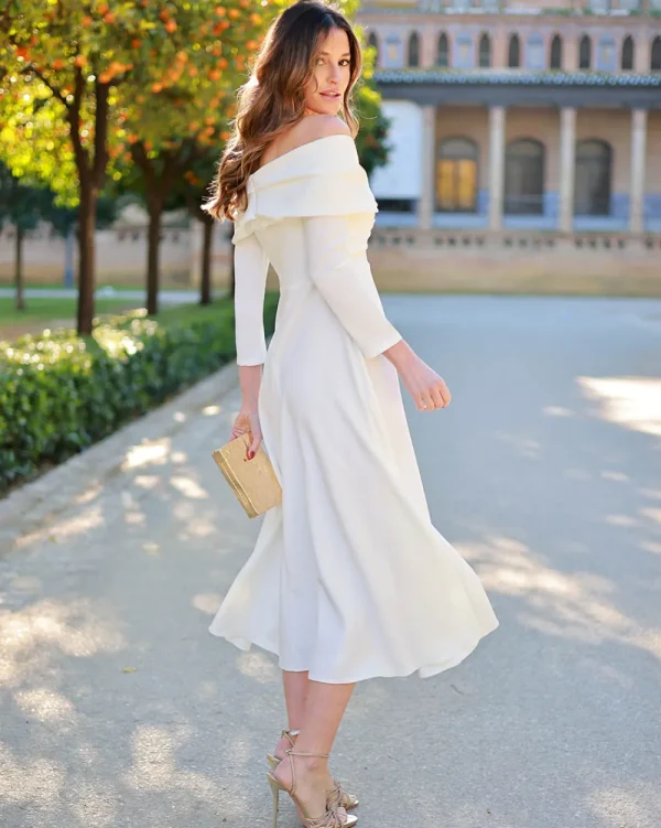 Juan Bernal Vestidos^Vestido Denice blanco