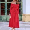 Juan Bernal Vestidos^Vestido Denice rojo