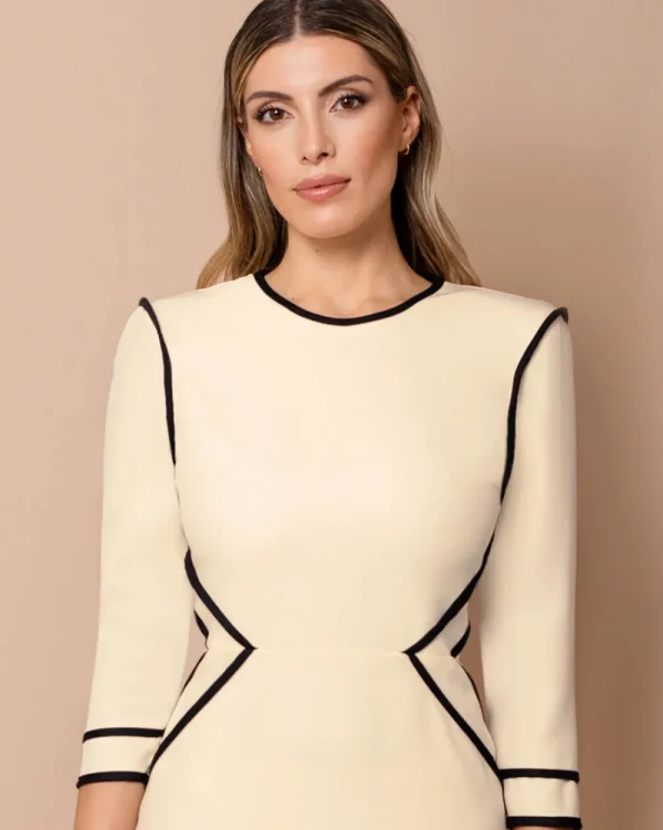 Juan Bernal Vestidos^Vestido Laura crudo