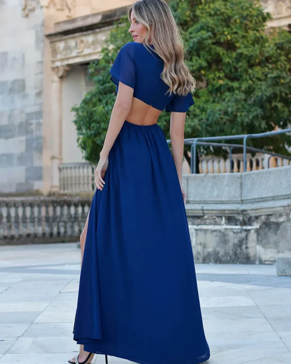 Juan Bernal Últimas Tallas^Vestido Leandra azul marino