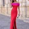 Juan Bernal Últimas Tallas^Vestido Luana rojo-rosa