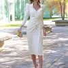 Juan Bernal Últimas Tallas^Vestido Magda Blanco crudo